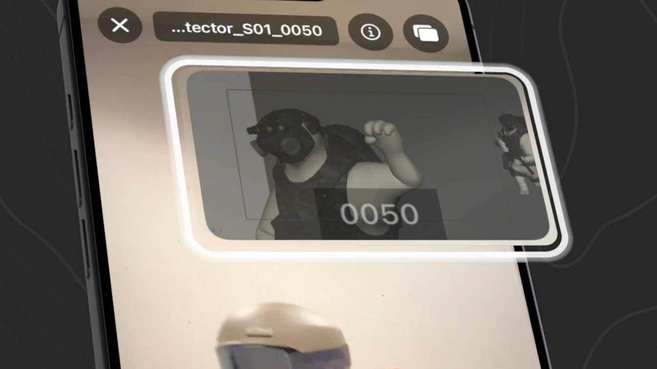 RefTake recording screen with the reference video overlaid on the live camera view